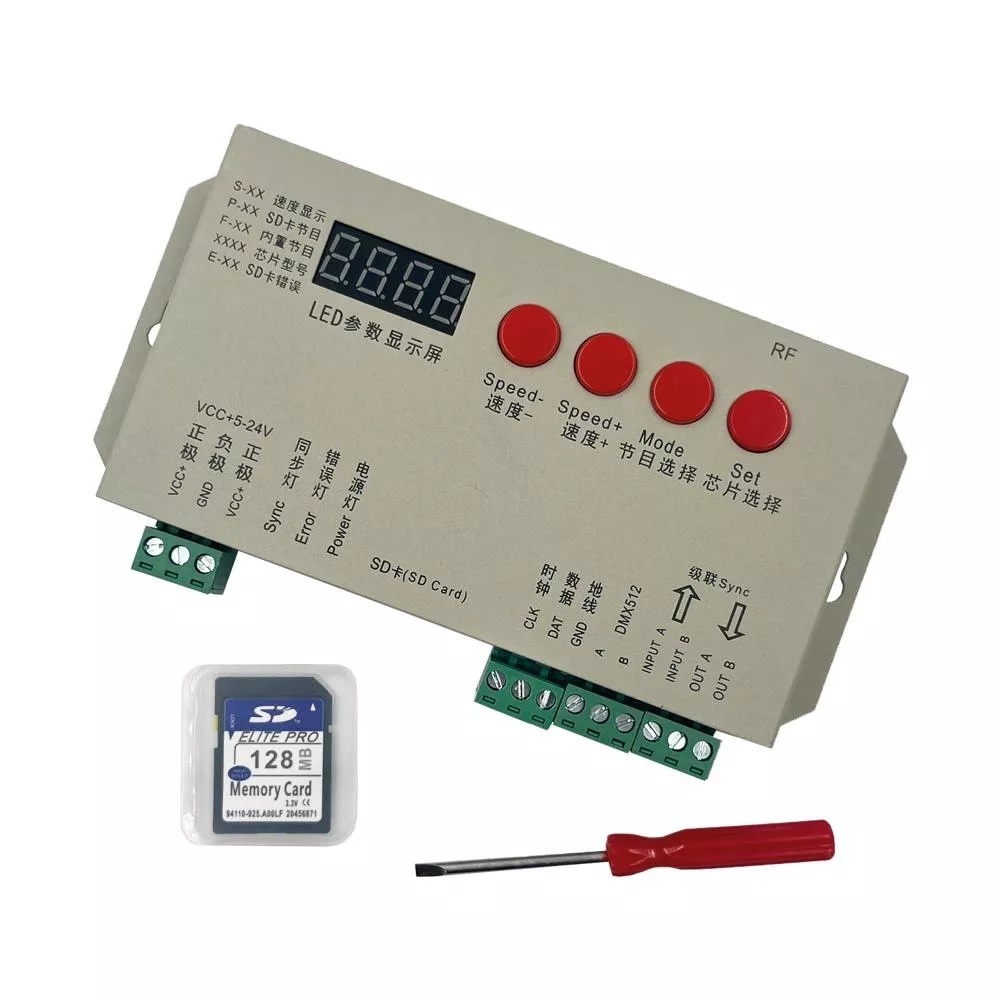 sterownik RGBW Digital IC / programowalny / karta SD / DC5V-24V