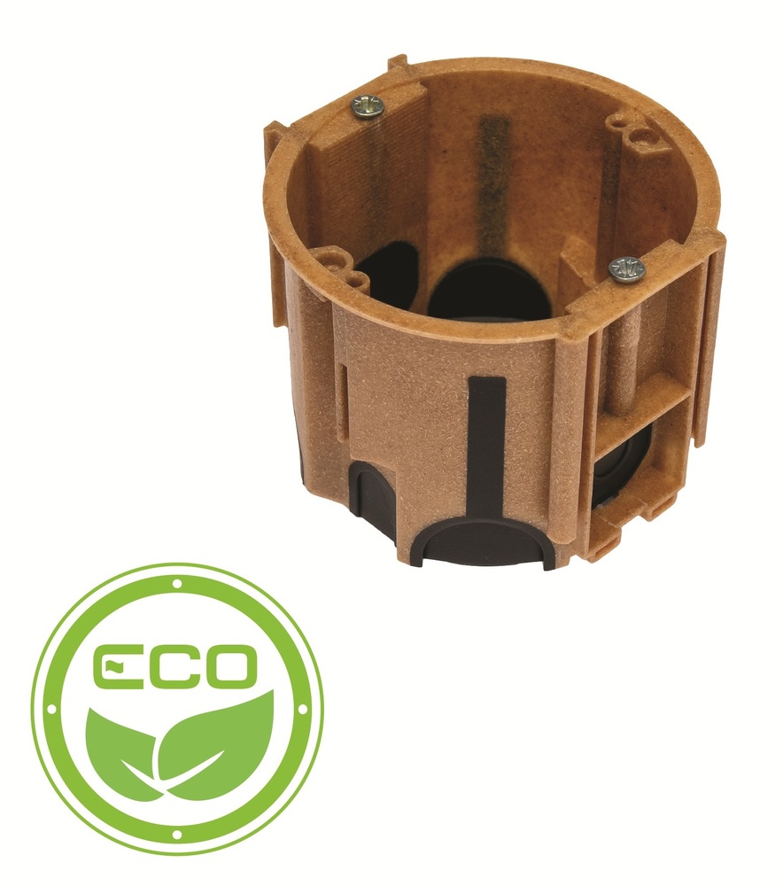 puszka podtynkowa ProDuo ECO, głęboka 60mm, fi68, łączeniowa, z wkrętami, wiatroszczelna, WPC, IP30