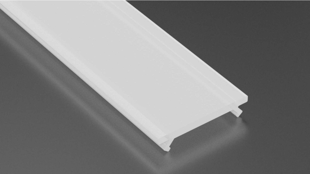 klosz do profilu LED BASIC wciskany 202cm PC 2.0 mleczny