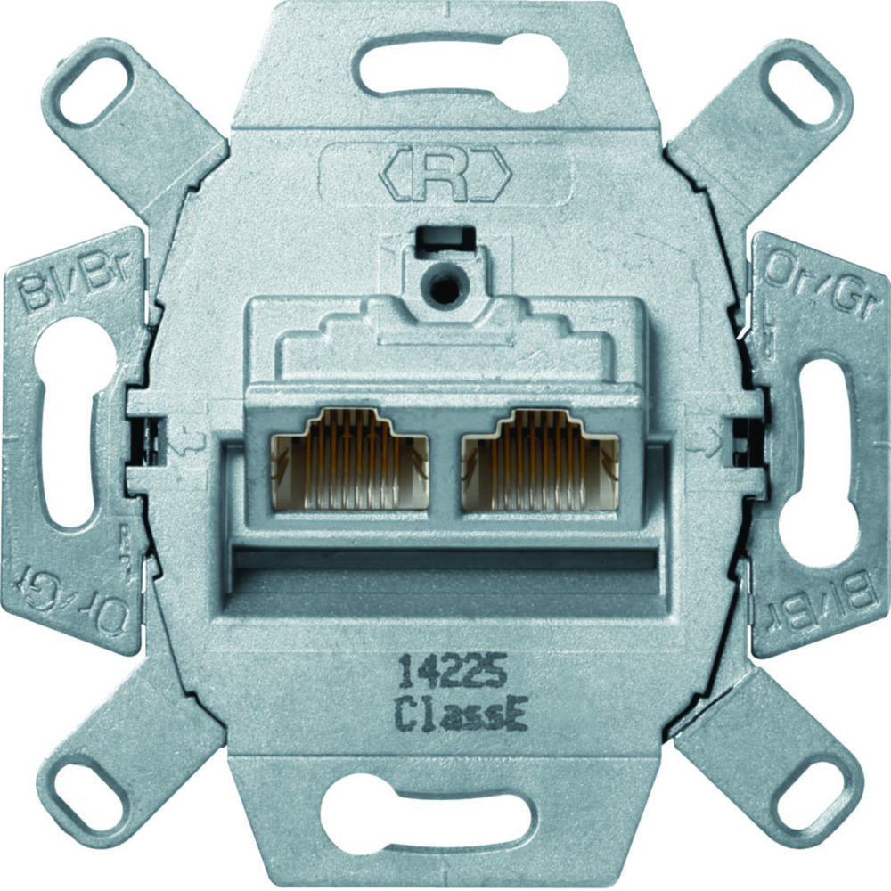 ONE.PLATFORM Mechanizm gniazda komp. UAE 2-kr (RJ45) ekranowane kat.6a klasa (455501)