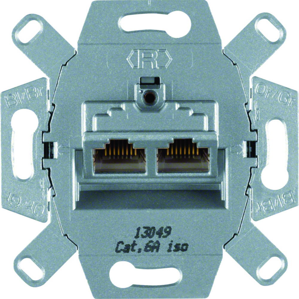 ONE.PLATFORM Mechanizm gniazda komputerowego UAE 2-kr (RJ45) ekran. kat.6a iso (4587)