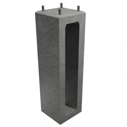 fundament B-80 (1500/400) ROSA + 4xM24/300/S50/ST/4N4PZ4PS/ST/AB/K 300x300 380kg