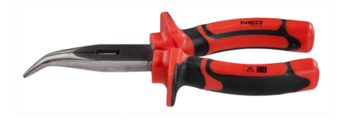 Szczypce wygięte 180 mm 1000V, CrV, polerowane