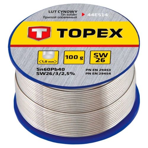 Lut cynowy 60% Sn, drut 1.0 mm, 100 g