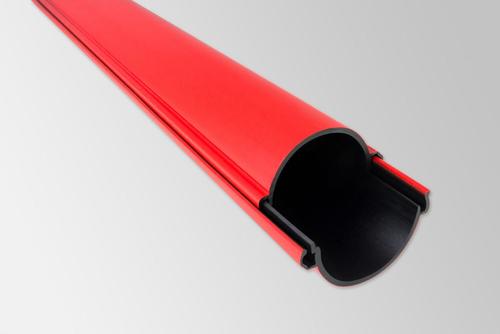 Rura osłonowa sztywna dzielona ROS-D 160 - czerwona -3 m (28szt/paleta)