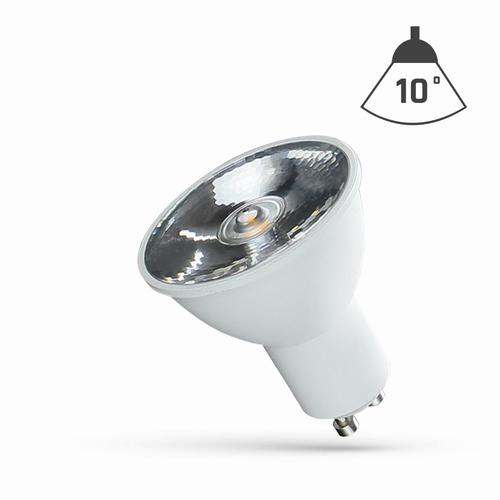 żarówka LED GU10 SMD 230v AC 6W 550lm 10st WW z soczewka