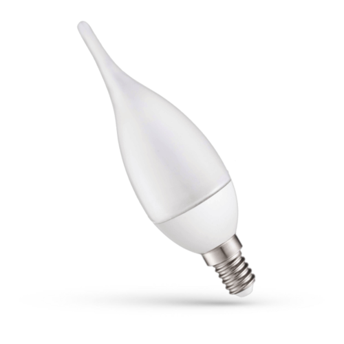 żarówka LED DECO E14 7W CW 680lm 6000K swieczka/plomien |WOJ+13805
