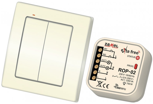 zestaw sterowania bezprzewodowego RZB-04 (ROP02+RNK04 2-klawisze)
