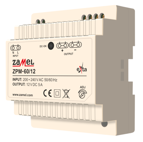 zasilacz impulsowy ZPM-60/12