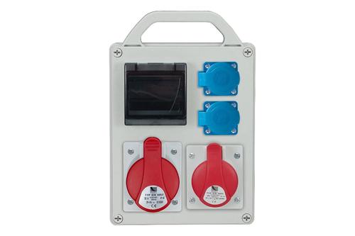 rozdzielnica R-BOX 240R 4S, 1x32A/5p, 1x16A/5p, 2x250V, puste okno