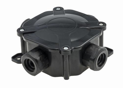 puszka instalacyjna natynkowa hermetyczna PH PG16, IP 67, 5x4mm2 czarny op.50szt.