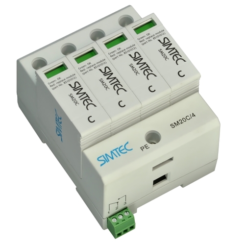 warystorowy ogranicznik przepięć SIMTEC SM20C/4P szary