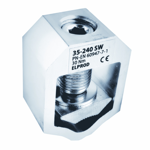 zacisk szynowy typu V35-240SW metaliczny