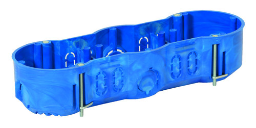 puszka podtynkowa KP64/3L 3-krotna do gipsu twarda 3x60mm gł.46mm niebieski