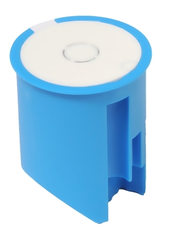puszka podtynkowa Z32 1-krotna kinkietowa 32mm z pokrywą niebieski