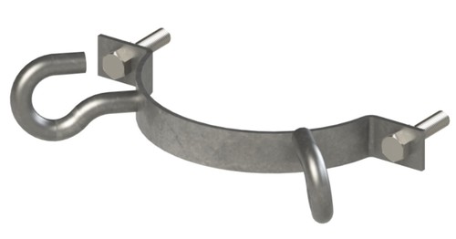 Uchwyt słupa wirowego narożny z hakiem 2x M20 (fi 200-240mm)