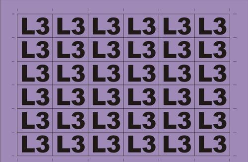 oznacznik E049 (20x30) 'L3'