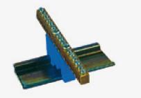 zacisk ochronny Z-3103n 15x4mm2 niebieski