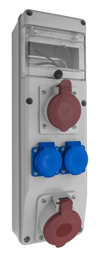 Rozdzielnica R-BOX SLIM 6S 1X32A/5p, 1x16A/5p, 2x230V