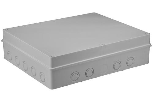 puszka hermetyczna460x380x120 bez dlaw. szara IP65 S-BOX 816