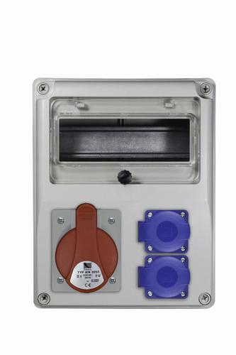 Rozdzielnica R-BOX 240 8S 1x32/5, 2x230V puste okno