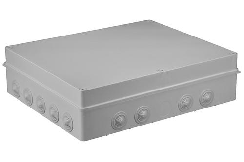 puszka hermetyczna 460x380x120 z dławikami IP65 bezhalogenowa szary