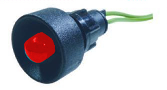 lampka diodowa Klp 10R/230V klosz 10mm czerwony