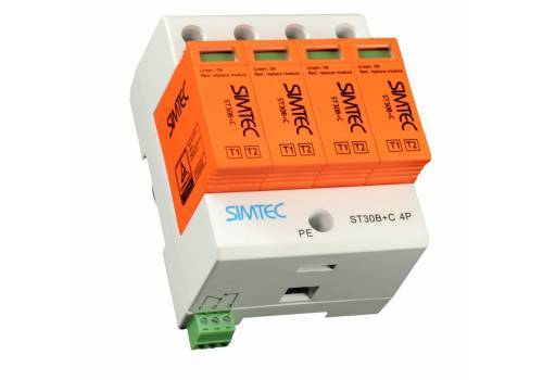 warystorowy ogranicznik przepięć SIMTEC ST30B+C 4P szary