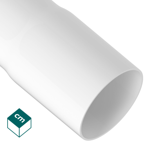 Rura RLM 50 dł.2 mb* kielichowana biała