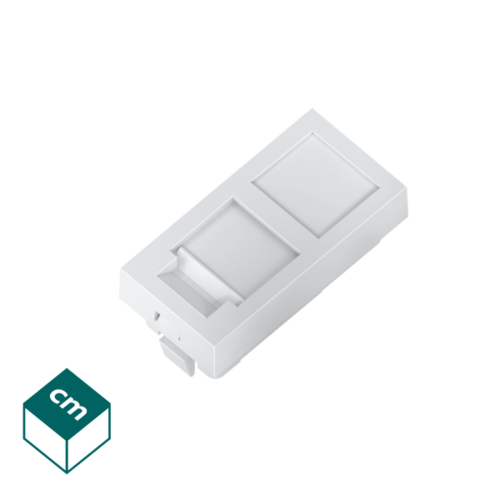 adapter 22,5x45mm do gniazd komputerowych i telefonicznych STANDARD - pojedynczy