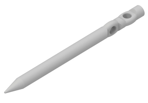 Uchwyt naciągowy wbijany podwójny L=40cm kuty, gładki /OG/ TYP AN-31D/OG/