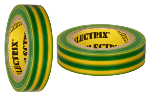 ELECTRIX 211 taśma elektroizolacyjna 0,13 mm x 19 mm x 20 m żółto-zielona
