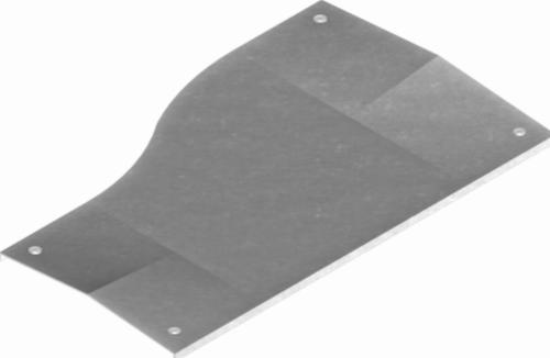 PZRDLC600/500 Pokrywa redukcji lewej z zamkiem - grubość blachy 2,00 mm