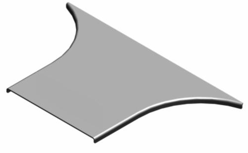 PTKZDP100 Pokrywa trójnika dostawnego - grubość blachy 1,50 mm
