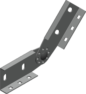 łącznik przegubowy LGC/LGOCH 60N - grubość blachy 2,00 mm