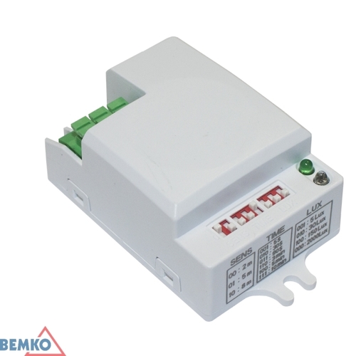 czujnik ruchu mikrof.MINI z reg.zwor.500W B52-SES74WH