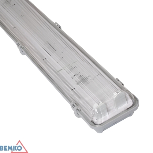 oprawa hermetyczna HER T8 2x36W ABS+PC IP65 KAFLER C16-E-HER236PC 120cm zas.dwus