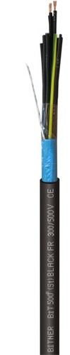 kabel BiT 500 (St)BLACK FR 2x1,0 300/500V