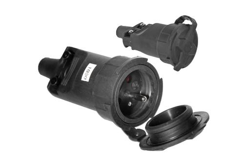 gniazdo gumowe przenośne 250V 16A IP65