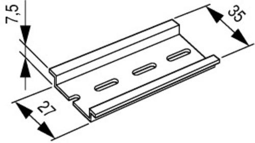 TS35X7,5 Szyna montażowa 35x7,5mm
