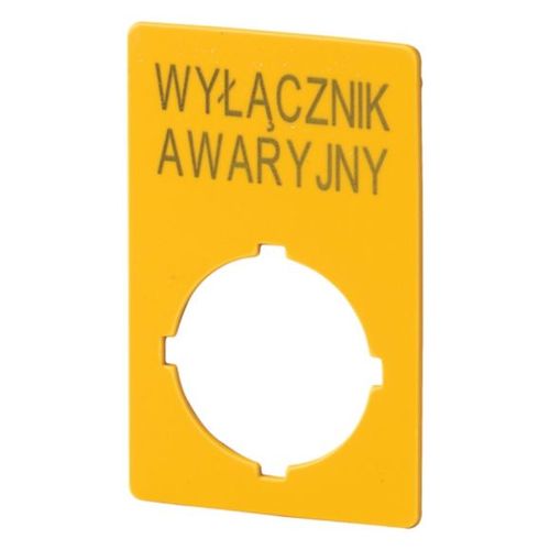 M22-XZK-PL99 Szyld do przycisków awaryjnych PL