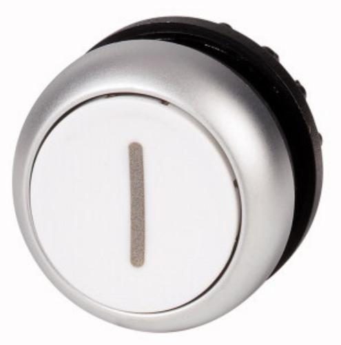 M22-D-W-X1 przycisk płaski biały symbol X1
