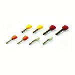 tulejka izolowana 2x6/14 TWIN 100szt. żółta 00661 TWIN TID2x6/L14