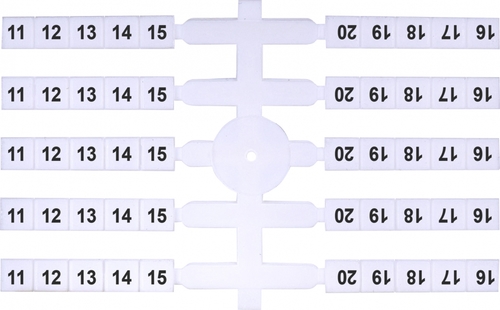 oznacznik 11-20 (EO3) elastycz.(20x10szt.)
