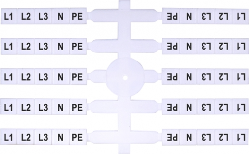 oznacznik L1,L2,L3,N,PE (EO3) elastycz.(40x5szt)