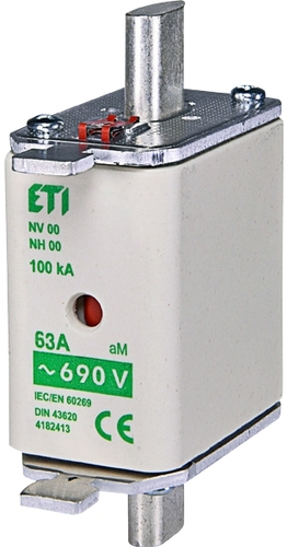 NH00 aM 125A/690V Wkładka topikowa przemysłowa - silnikowa