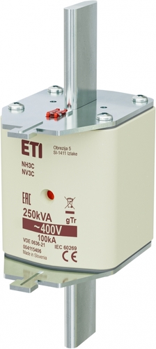 NH3C gTr 361A/400V 250kVA Wkładka topikowa przemysłowa - transformatorowa