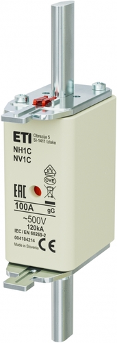 NH1C gG 100A/500V Wkładka topikowa przemysłowa zwłoczna KOMBI