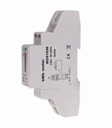 licznik energii elektrycznej 1 fazowy LE-01 5(25)A 1-mod.230 szyna