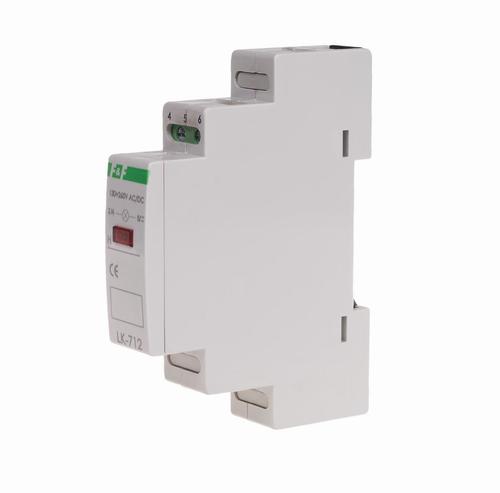 lampka kontrolna LK-712R-130-260V czerwona 5mm/szyna